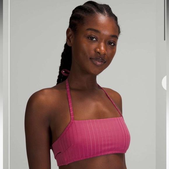 Lululemon Ribbed Halter Cross-Back Top A/B - Picture 1 of 4